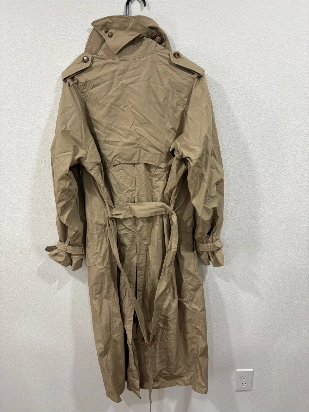 NWT Buck Mason Women’s Rockaway Khaki Parachute Poplin Trench Coat Medium $498